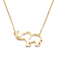Lucky Elephant 316 Stainless Steel Trunk Up Pendant Necklace for Women