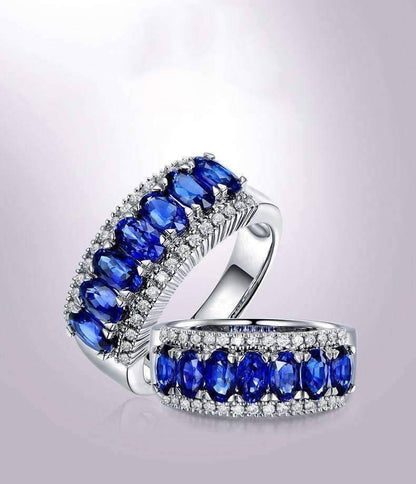 Charlaine En Bleu 3.5CTW Oval and Pavé Band IOBI Simulated Diamond Ring