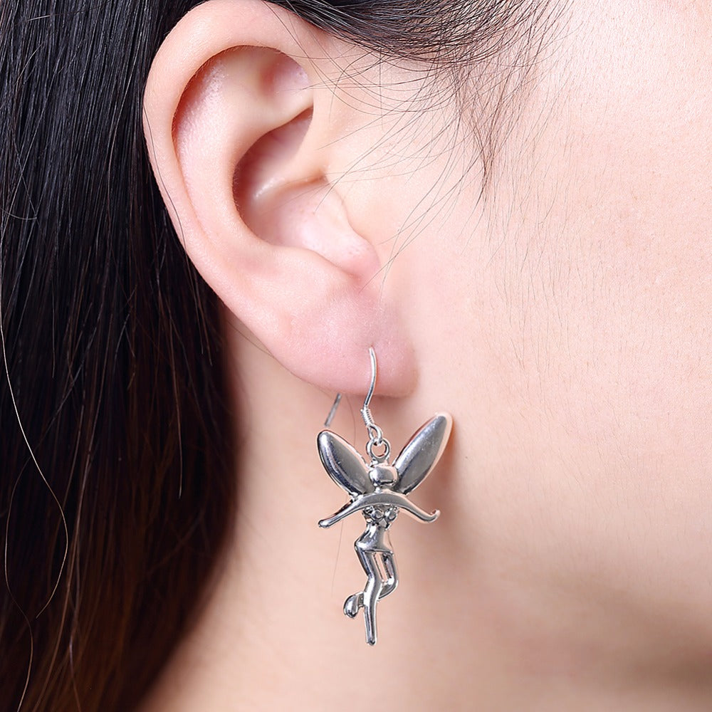 Pixie Dust Silver Fairy Earrings for Women