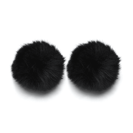 Ear Puffs Fuzzy Pom-Pom Stud Earrings