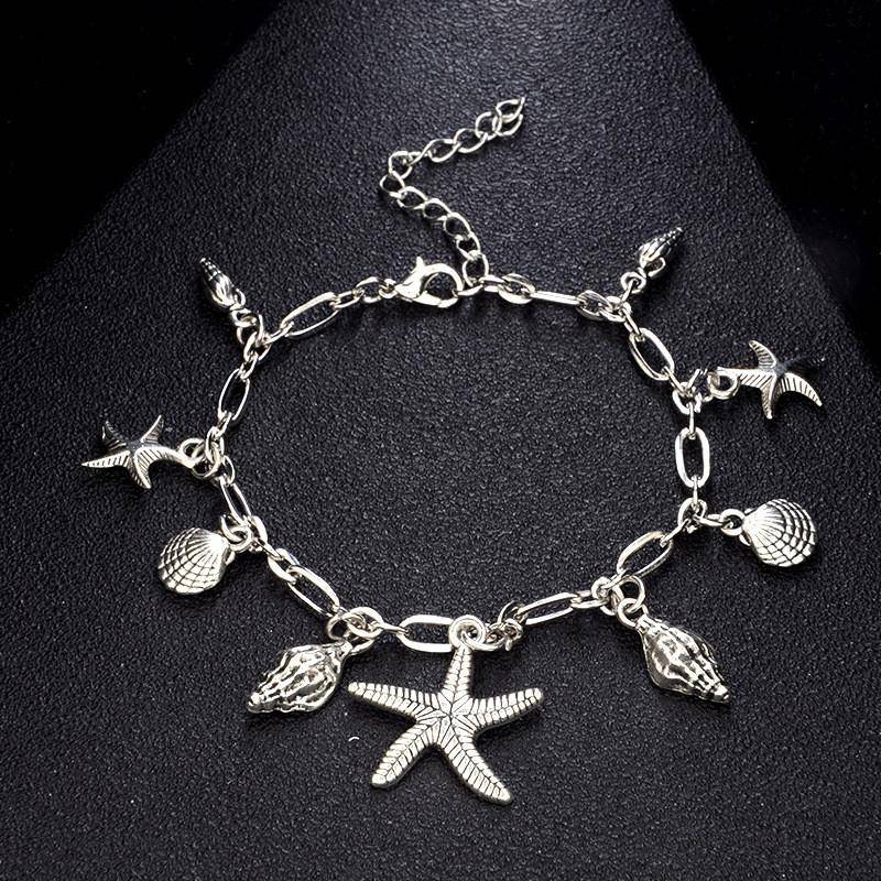 Sea Treasures Silver Shell Bracelet for Women