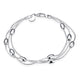Silver Pearl Beads Multi Strand Bracelet for Women