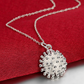 Dandelion Sterling Silver Matching Necklace and Earrings Set