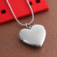 Adoration Engravable Smooth Heart Silver Locket Necklace for Women