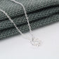 Soft Curves Star of David Sterling Silver Necklace