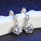 14K White Gold Plated Starry Nights IOBI Crystal Earrings For Woman