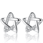 Tiny Twinkle Stars CZ Stud Earrings for Women