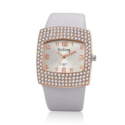 Broadway Square Crystal Watch