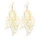Dangling Tropical Leaves Earrings in Gold or Silver