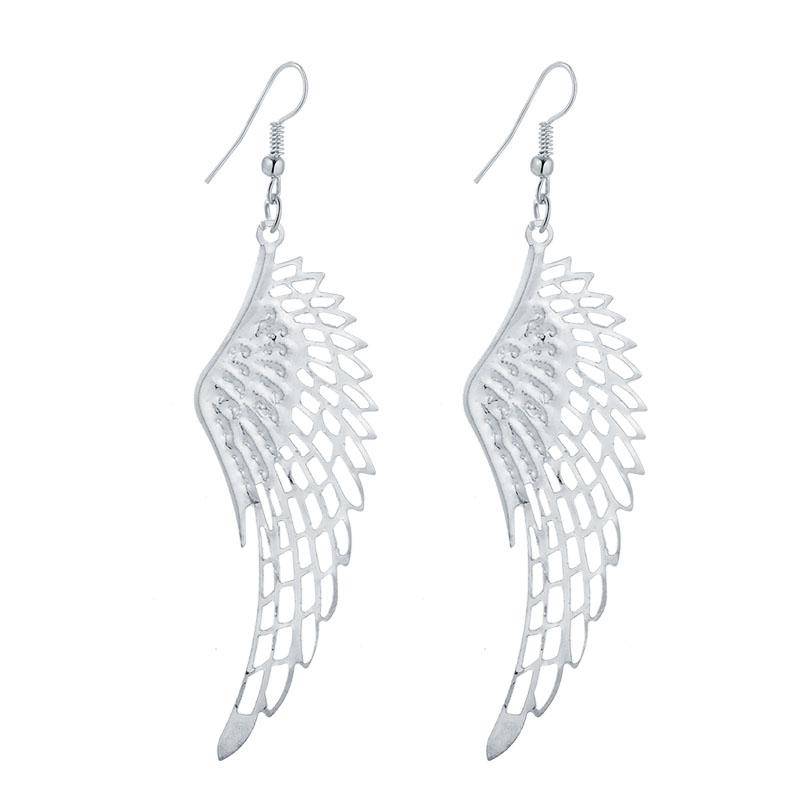 Dangling Wings Earrings in Gold or Silver