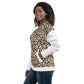 Women Bomber Jacket With Pockets Zipper Premium Quality Leopard Design by IOBI Original Apparel