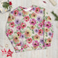 Women Sweatshirt Premium Quality Your Favorite All Over Print Hand-Sewn Poppy Bloom Flowers Design by IOBI Original Apparel