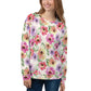 Women Sweatshirt Premium Quality Your Favorite All Over Print Hand-Sewn Poppy Bloom Flowers Design by IOBI Original Apparel