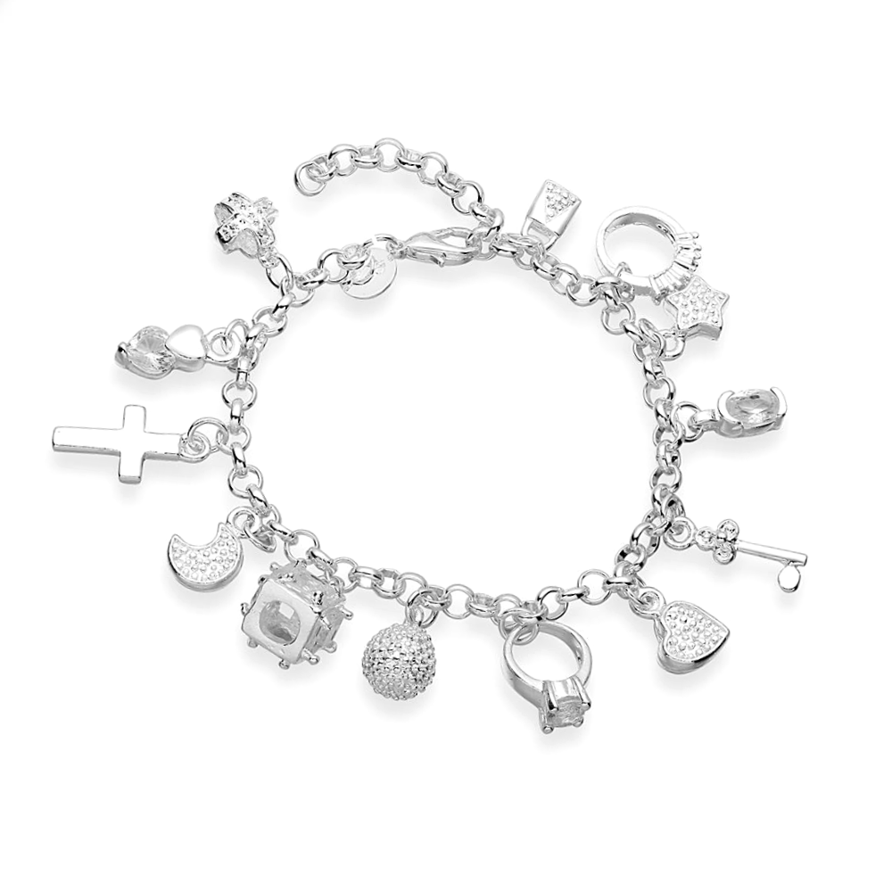 My Charmed Life - Silver Charm Bracelet For Woman
