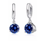 Crystal Solitaire Round Cut 2Ct Earrings for Women