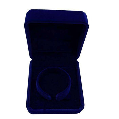 Feshionn IOBI accessories Blue Luxurious Velvet Bangle Bracelet Box in Four Colors