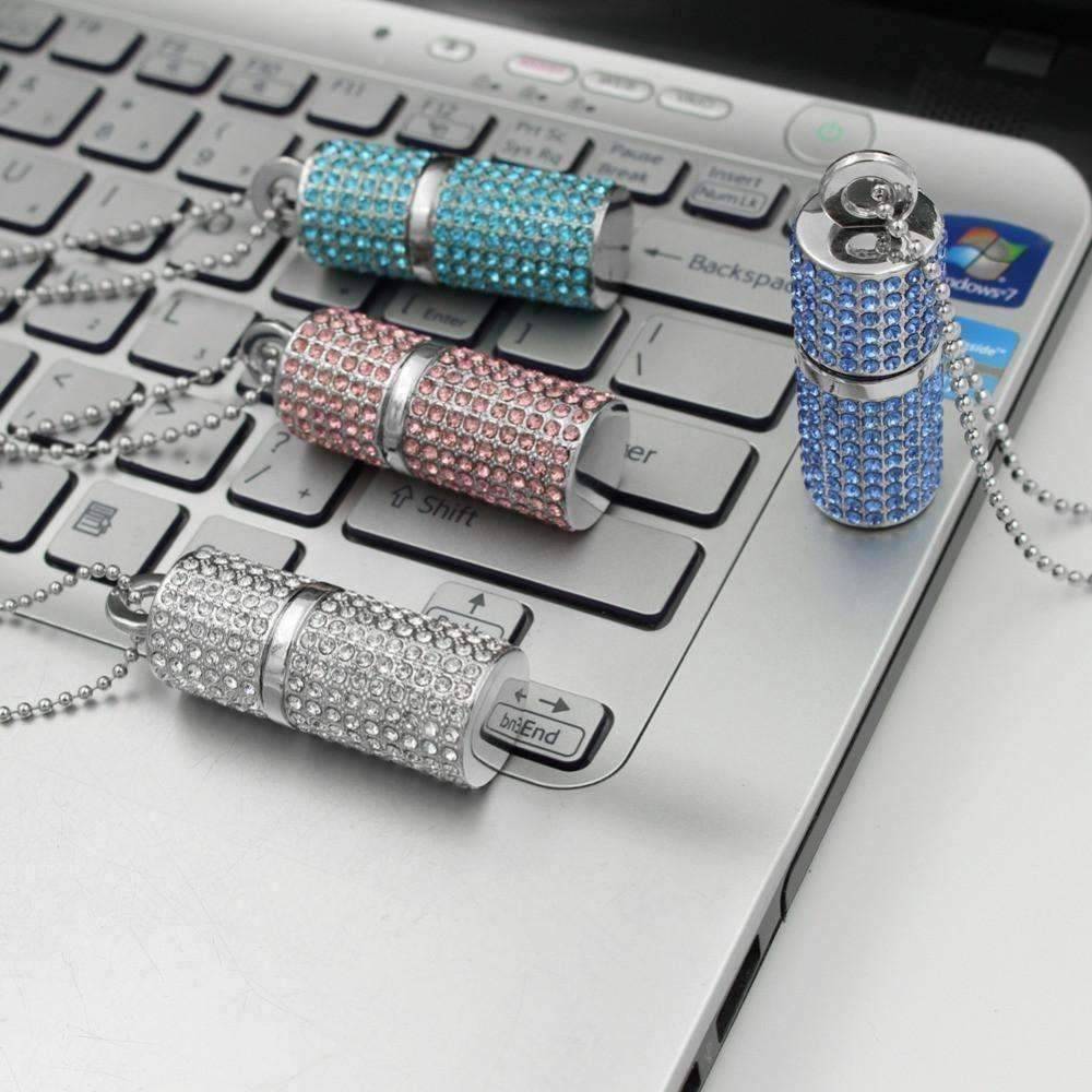 Feshionn IOBI accessories ON SALE - 8G Crystal Encrusted USB Flash Drive Memory Stick