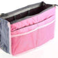 Feshionn IOBI accessories Pink and Gray "Bag In Bag" All Purpose Multi-Section Expandable Tote - 5 Colors to Choose!
