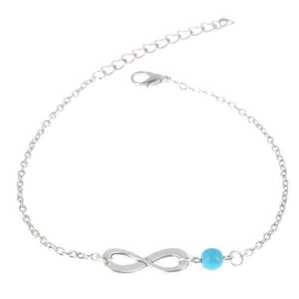 Feshionn IOBI Anklets Infinity Bead Ankle Bracelet