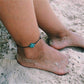 Feshionn IOBI Anklets ON SALE - Green Sea Turtle Turquoise Bead Anklet