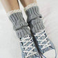 Feshionn IOBI Apparel light grey Lacey Leg Warmer Boot Knit Socks