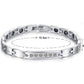 Feshionn IOBI bracelets 19.5cm / Stainless Steel Elegant CZ Accented Stainless Steel Germanium Magnetic Link Therapy Bracelet
