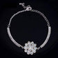 Feshionn IOBI bracelets Belle Fleur Austrian Crystal Flower Cup Chain Bracelet