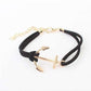 Feshionn IOBI bracelets Black Anchors Away Suede Leather Bracelet - Choose Your Color