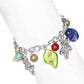 Feshionn IOBI bracelets Daisy Chain Lamp Work Glass Bead Charm Bracelet ~ Three Colors to Choose