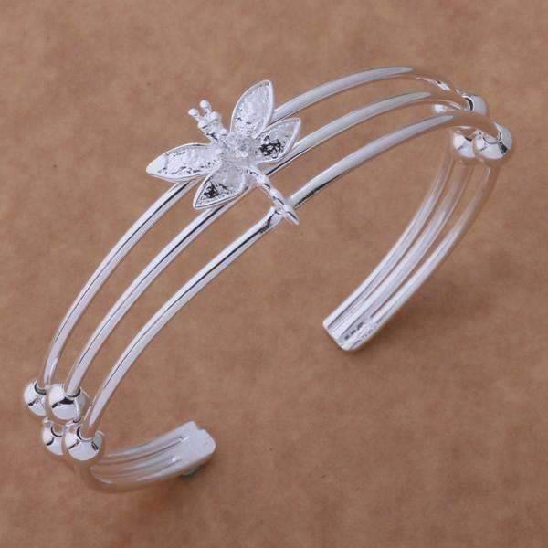Feshionn IOBI bracelets Dragonfly Cuff Sterling Silver Bracelet