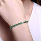 Feshionn IOBI bracelets Emerald Green / 17 ON SALE - Petite Luxe 4mm Swiss CZ Tennis Bracelet