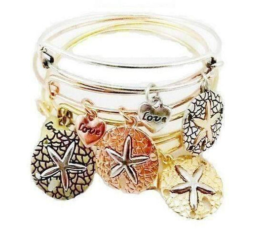Feshionn IOBI bracelets Gold CLEARANCE - Starfish Love Adjustable Bangle Bracelet - Choose Your Color