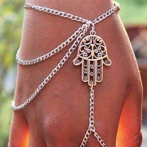 Feshionn IOBI bracelets Hand of Fatima Hamsa Body Jewelry Bracelet