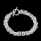 Feshionn IOBI bracelets Knotted Links Sterling Silver Toggle Bracelet