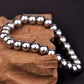 Feshionn IOBI bracelets Meta Stainless Steel Stretch Bead Bracelet