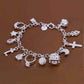Feshionn IOBI bracelets "My Charmed Life" Silver Charm Bracelet