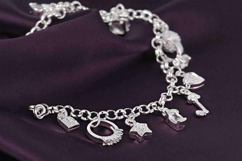 Feshionn IOBI bracelets "My Charmed Life" Silver Charm Bracelet