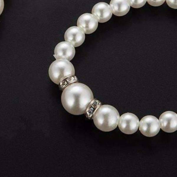 Feshionn IOBI bracelets ON SALE - Ivory Pearl  Bead and Crystal Accented Bracelet