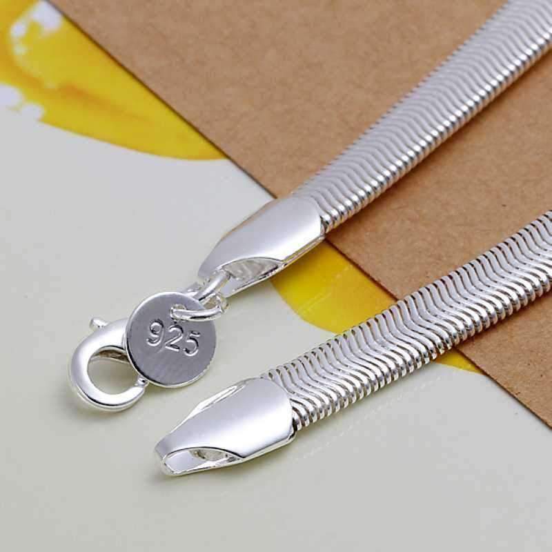 Feshionn IOBI bracelets ON SALE - Silken Silver Flat Herringbone Snake Chain Bracelet
