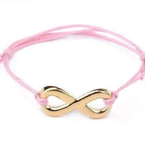 Feshionn IOBI bracelets Pink Infinity Friendship Bracelet -Choose your Color