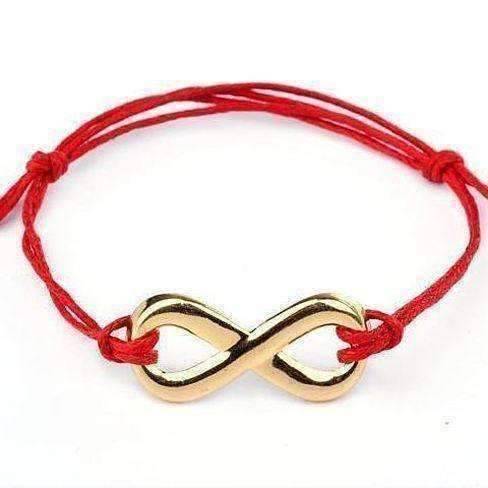 Feshionn IOBI bracelets Red Infinity Friendship Bracelet -Choose your Color