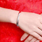Feshionn IOBI bracelets Silver Smooth Cuff Bangle Bracelet