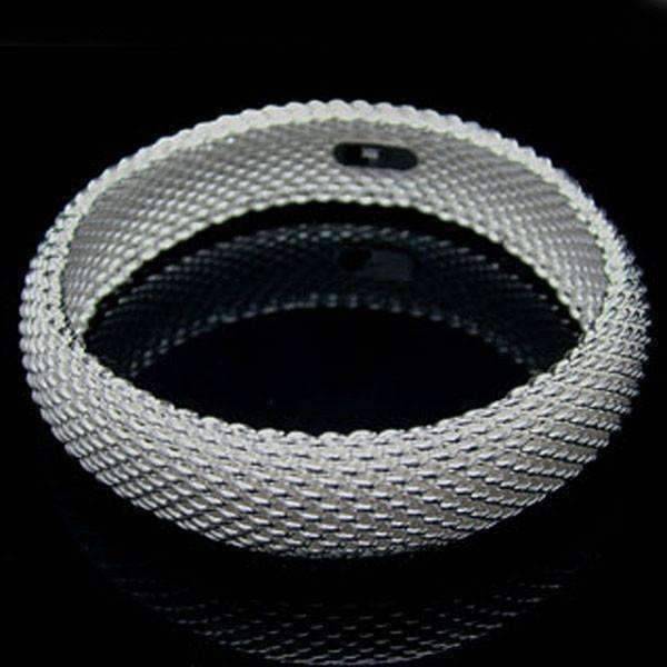 Feshionn IOBI bracelets Soft Silky Chains Sterling Silver Bangle Bracelet