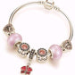Feshionn IOBI bracelets "Think Pink" Silver Bangle Bracelet