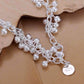 Feshionn IOBI bracelets Tiny Dangling Grape Beads Sterling Silver Bracelet