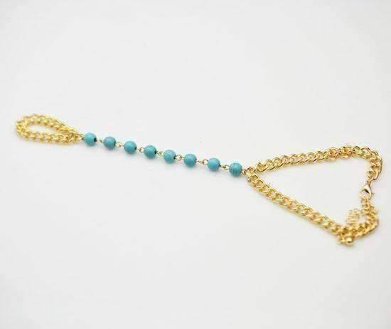 Feshionn IOBI bracelets Turquoise Beaded Body Jewelry Bracelet