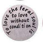 Feshionn IOBI Charms Feral Soul Round Stamped Plate for Round Charm Locket Necklaces ~ Choose Your Theme!
