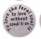 Feshionn IOBI Charms Feral Soul Round Stamped Plate for Round Charm Locket Necklaces ~ Choose Your Theme!