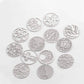 Feshionn IOBI Charms Round Cut Out Plate for Round Charm Locket Necklaces ~Choose Your Theme!