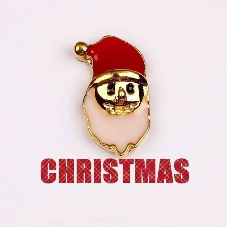 Feshionn IOBI Charms Santa Face Holiday Collection Free Floating Charms for Charm Locket Necklaces